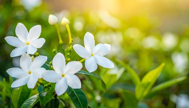 White Flowers Bloom.