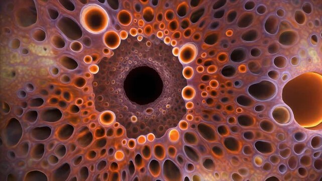 Human Eye Retina Interior Rod Cone Cells Light Receptors Vision Biology Visualization