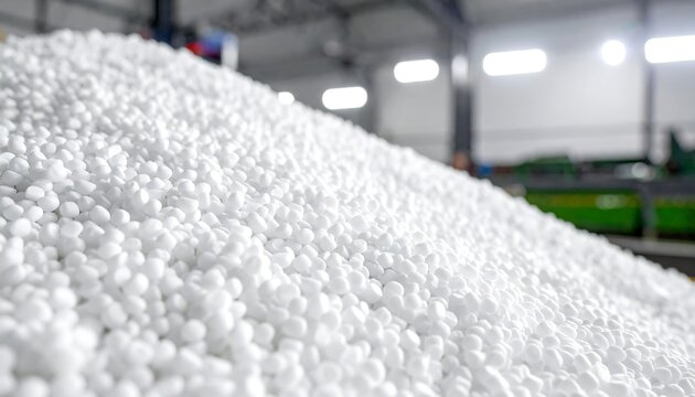 White Pellets Pile.
