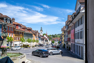 Fototapeta premium Altstadt, Beromünster, Schweiz 