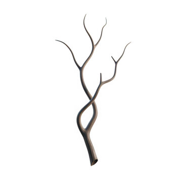 twisted metal tree branch sculpture