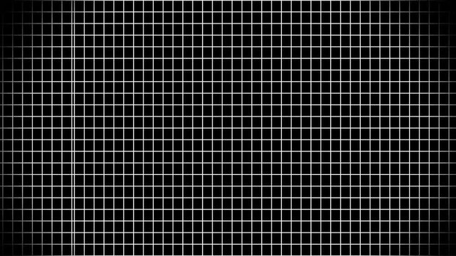 White grid motion animation with seamless moving background effect.