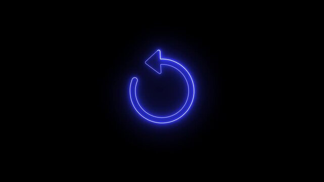 Tray again concept. Refresh or retry icon animation in 4K with "Try Again" motion graphic on a black background.