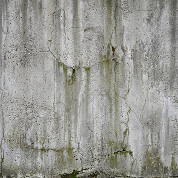 Weathered Cracked Concrete Wall Texture Background with Aged Cement Surface