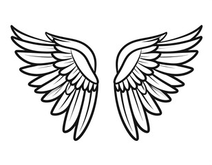 Fototapeta premium Wing Vector Illustration.