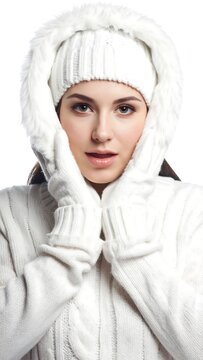 Woman in Winter Outfit. (2)