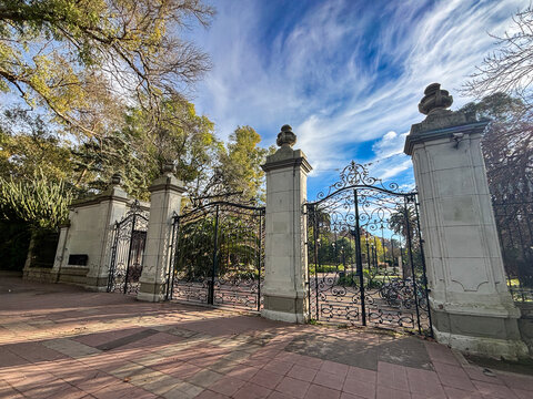 Ancient entrance of the abandoned Zoo in City of La Plata Argentina