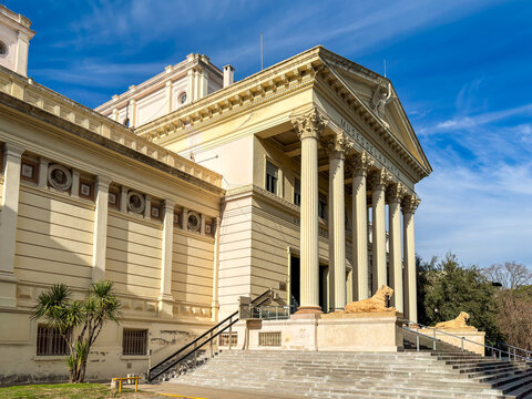 Neoclassical building of the Natural Sciences Museum in City of La Plata Argentina