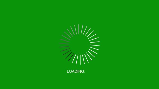 Animated of circle loading icon .Wheel loading concept icon. Loading is indicated by a dot. Typing loading dots on transparent background.