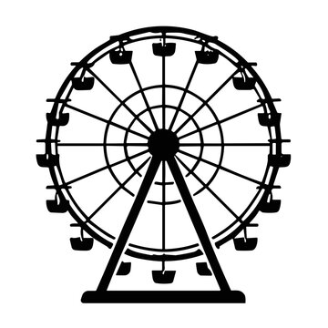 ferris wheel vector illustration