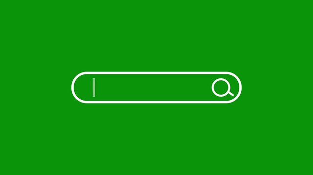 Internet Web Browser Search Bar Animation, SEO search engine optimization concept, marketing ranking traffic website, internet technology for business company. Search Bar Web Browser Interface 