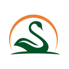 Obraz premium swan logo