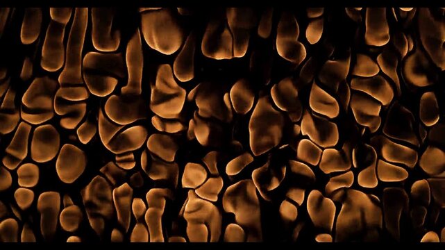 Roasted Coffee Beans on Black Background with Rich Texture Seamless Pattern and Rustic Organic Design Wallpaper