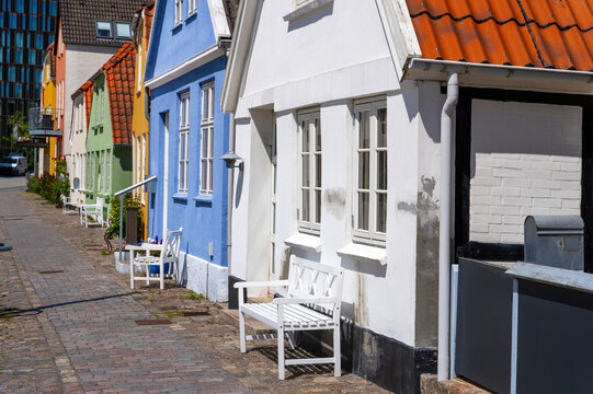 Sonderborg/Sonderburg, D&auml;nemark. Altstadtszene