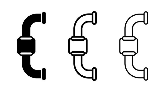 Collection of bracket icons in bold and outline styles for design projects