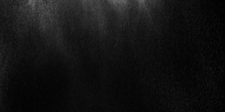 Manga style rainfall anime blue rain overlay on black background