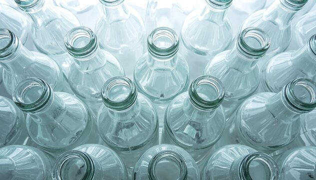 many empty glass bottles