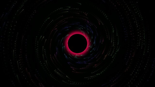 Hypnotic Swirling Particles Around a Pulsating Black Hole Anomaly