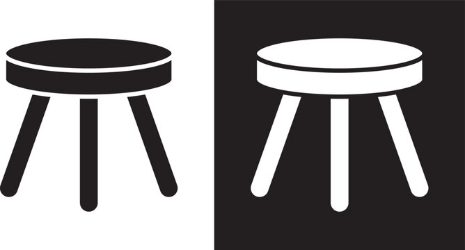 Three legged stool icon