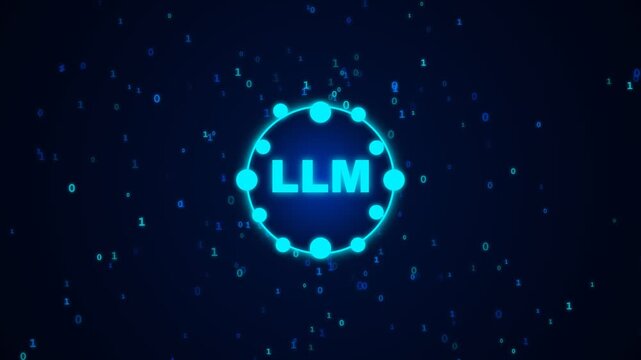 Large Language Model LLM Artificial Intelligence Network Concept