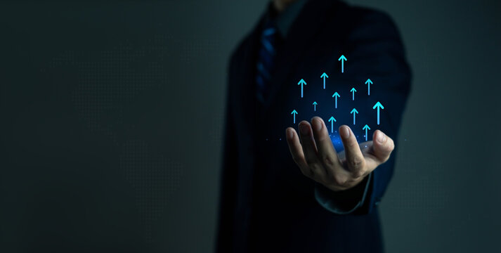 Value added concept Develop products to be effective for the success of the company Increase your sales and marketing advantage to attract customers' attention. and drive sales with the future in mind