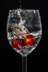 drink, czerwień, wiśnia, alkohol, owoc, © grzegorzszefer