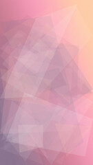 Fototapeta premium Soft abstract polygon shapes in pink and peach create a modern, dreamy backdrop with plenty of copy space for branding, posters, and website design.