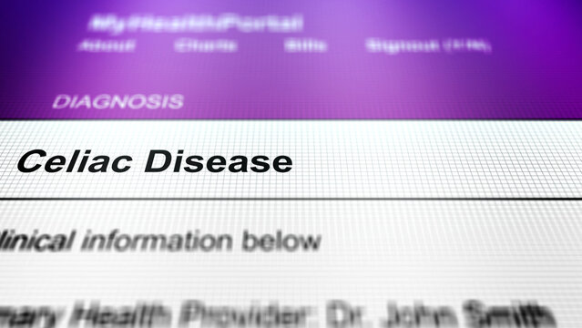 Generic Health Portal with Stomach Health Problem Diagnosis - Celiac Disease