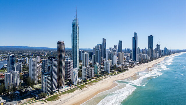 Aerial View of Gold Coast Skyline