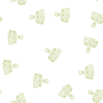 home inspector vector glyph seamless pattern home inspector sign illustration