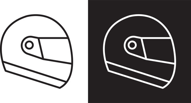 Motorcycle helmet icon