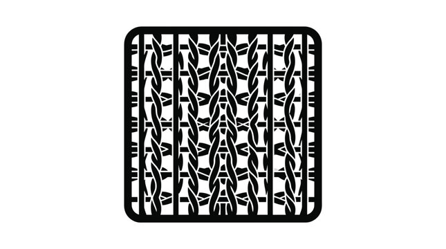 Abstract knitted pattern, graphic illustration, textile design