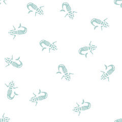 Fototapeta premium mermaid fairy tale vector glyph seamless pattern mermaid fairy tale sign illustration