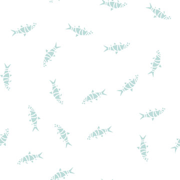 clown loaches vector glyph seamless pattern clown loaches sign illustration