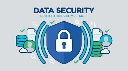 Digital Security Lock Icon Protection. © Rambo
