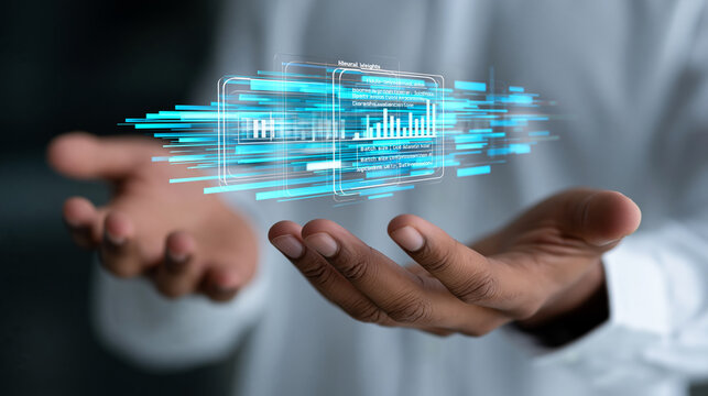 Faceless researcher hands displaying fine-tuned neural weights interface with floating benchmark scores batch size configuration and optimization results, AI research concept,