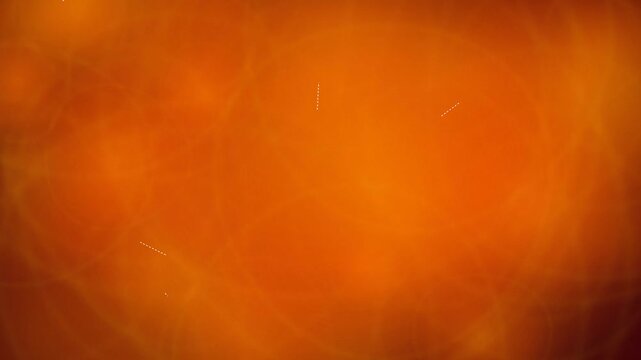 Electric orange plasma energy flows volumetrically with vibrant intense glow