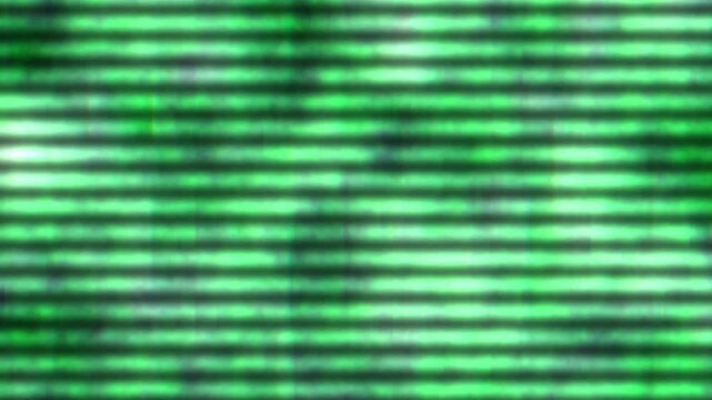 Green flicker screen stripes with various patterns movement and changes over time