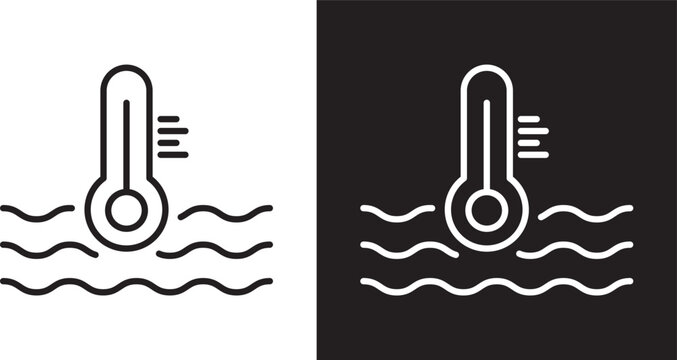 Car temperature icon