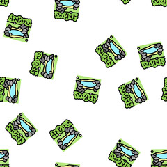 Fototapeta premium pond nature vector seamless pattern pond nature sign illustration