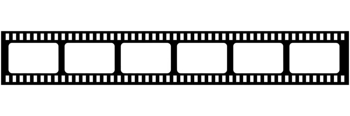 Obraz premium Black and white film strip frame with photography negative entertainment