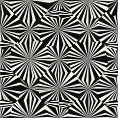 Fototapeta premium Modern geometric op-art pattern with seamless alignment