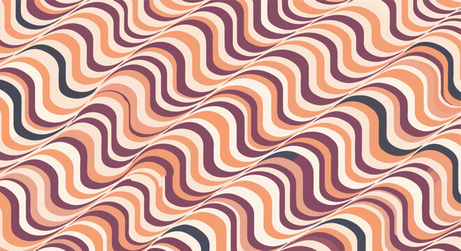 Seamless abstract geometric pattern with rhythmic stairs