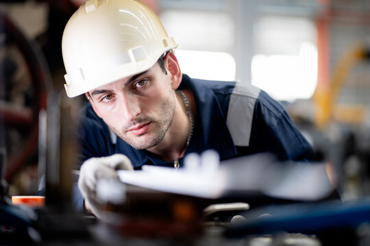 Professional engineering, worker, Man Quality, maintenance, check in factory, warehouse Workshop for factory operators, engineering women control. industry engineer team worker operate control...