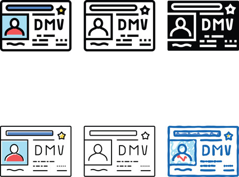 dmv driver license requirements color icon vector. dmv driver license requirements sign. styleset isolated symbol