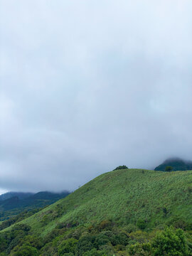 Mist Over Green Mountain Ridge in Riverston