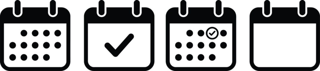 Calendar schedule planning icons © Md. Rakib
