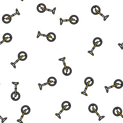 monowheel bicycle vector seamless pattern monowheel bicycle sign illustration © vectorwin