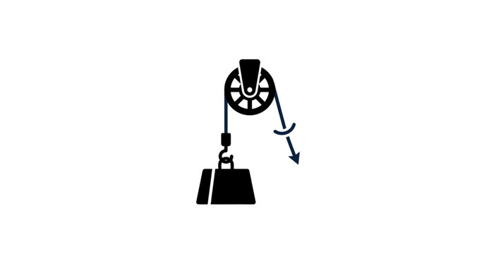 Mechanical Pulley System Technical Diagram