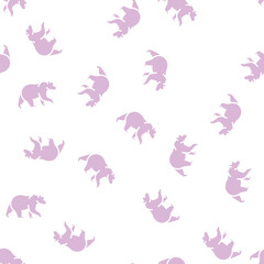 Fototapeta premium bear animal in zoo vector glyph seamless pattern bear animal in zoo sign illustration